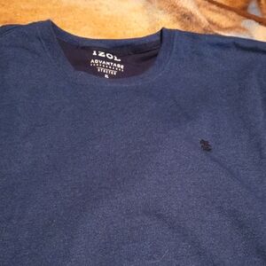 Izod Men's Blue Crewneck Sweater
